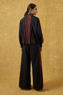 Bodice Black Flared & Pleated Pants 9 Bodice Black Flared & Pleated Pants -Outlet Spiffy Fits Store 23bo8 5