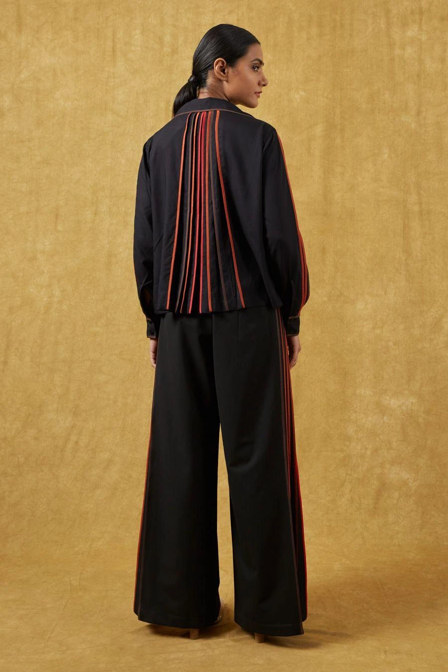 Bodice Black Flared & Pleated Pants 5 Bodice Black Flared & Pleated Pants - Image 5