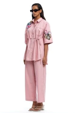 Kanika Goyal Label Talia Ruched Embellished Shirt -Outlet Spiffy Fits Store 25823kgl31 3