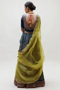 Naina Jain Blue Zardosi Embellished Lehenga Set 9 Naina Jain Blue Zardosi Embellished Lehenga Set -Outlet Spiffy Fits Store 26723nj1 5