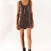Studio RIGU Sleek Black Multi-sequin Firefly Mini Dress