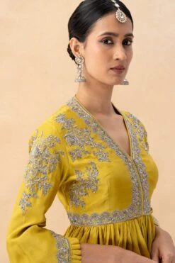 Jayanti Reddy Yellow Zardosi Embellished Top 8 Jayanti Reddy Yellow Zardosi Embellished Top -Outlet Spiffy Fits Store 28823jrs2 4