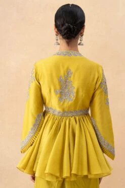 Jayanti Reddy Yellow Zardosi Embellished Top 9 Jayanti Reddy Yellow Zardosi Embellished Top -Outlet Spiffy Fits Store 28823jrs2 5