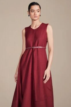 AMPM Maroon Ruwa Dress -Outlet Spiffy Fits Store 291123ampm17 3