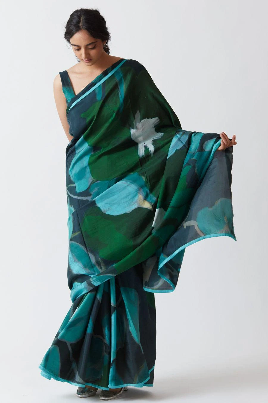 YAM Jade Green Linen Blouse 2 YAM Jade Green Linen Blouse - Image 2