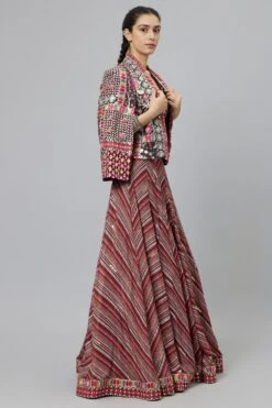 SVA Bohemian Stripe Patchwork Noor Jacket Set -Outlet Spiffy Fits Store 29523sva37 3