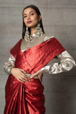 Hemang Agrawal Silver Handloom Silk Shirt -Outlet Spiffy Fits Store 299hr2 4