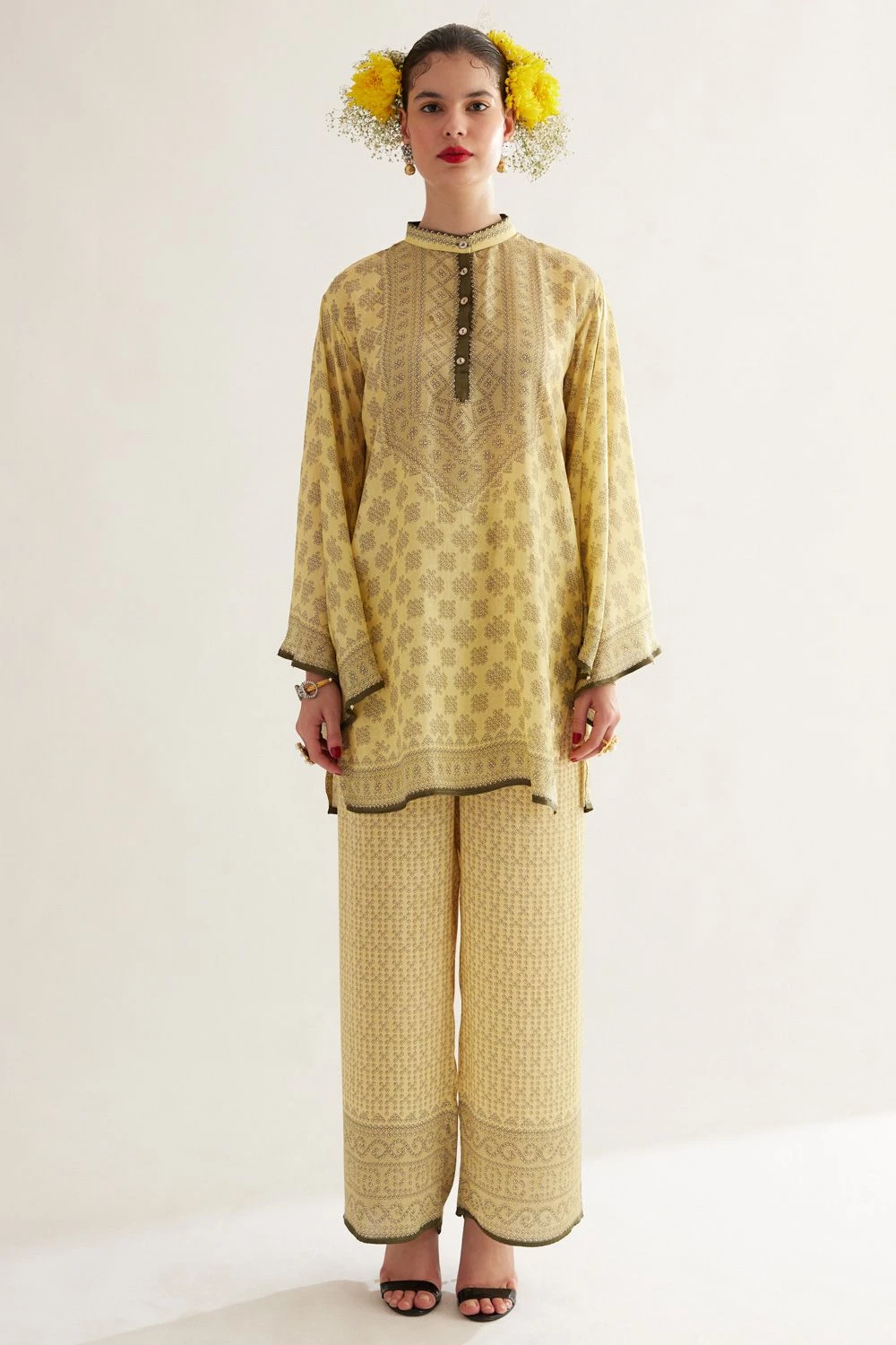 Rajdeep Ranawat Nylla Printed Tunic With Kaftan Sleeves 1 Rajdeep Ranawat Nylla Printed Tunic With Kaftan Sleeves