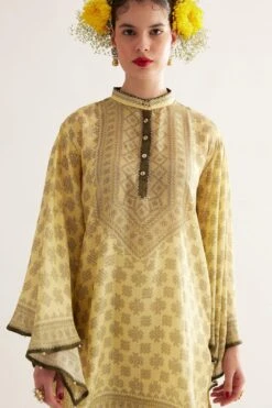 Rajdeep Ranawat Nylla Printed Tunic With Kaftan Sleeves 8 Rajdeep Ranawat Nylla Printed Tunic With Kaftan Sleeves -Outlet Spiffy Fits Store 30523rr6 4