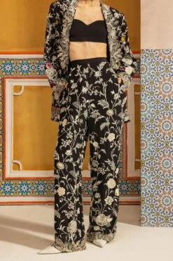 PATINE Jahan Black Classic Gara Pants -Outlet Spiffy Fits Store 30823pe19 3
