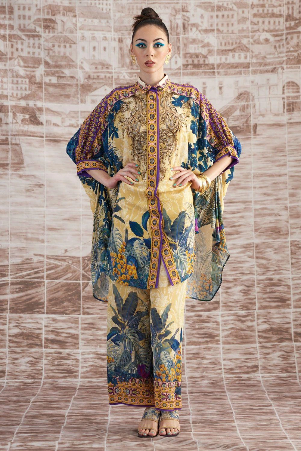 Rajdeep Ranawat Yellow Permaz Floral Printed Pants 1 Rajdeep Ranawat Yellow Permaz Floral Printed Pants