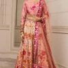 Tarun Tahiliani Pink Floral Printed Lehenga Set