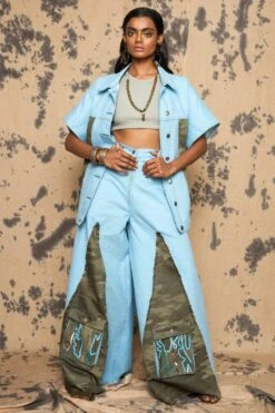 Rara Avis Light Blue Flared Denims