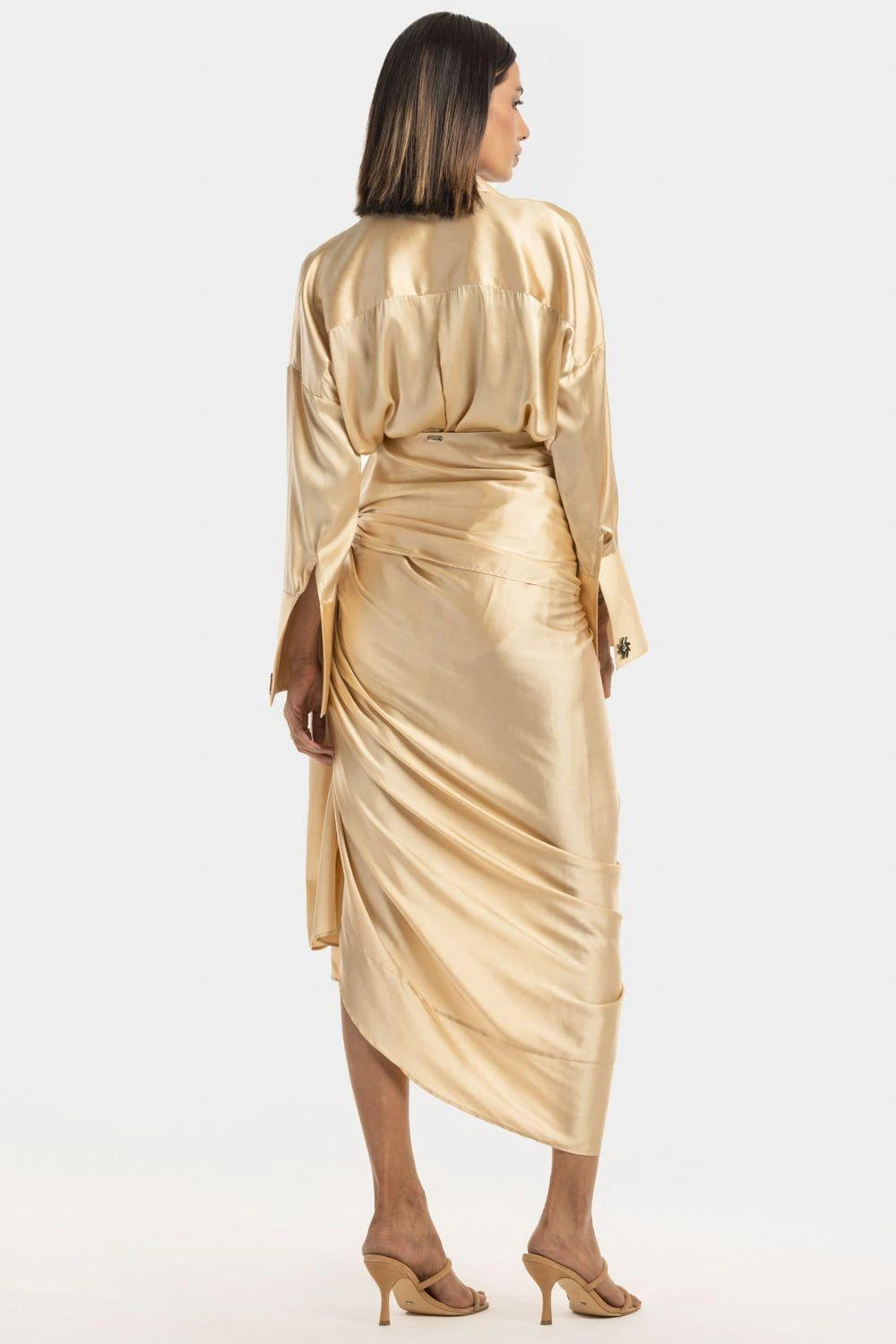 431-88 By Shweta Kapur Champagne Luxe Shirt 4 431-88 By Shweta Kapur Champagne Luxe Shirt - Image 4