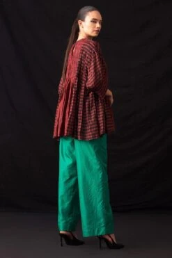 Amrich Alla Intense Red Silk Hand-Woven Shirt -Outlet Spiffy Fits Store 41123am14 3