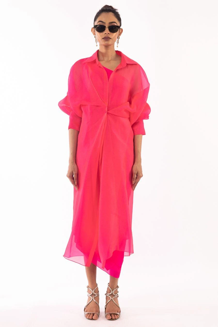 REIK Pink Mimosa Dress With A Moulin Shirt 1 REIK Pink Mimosa Dress With A Moulin Shirt