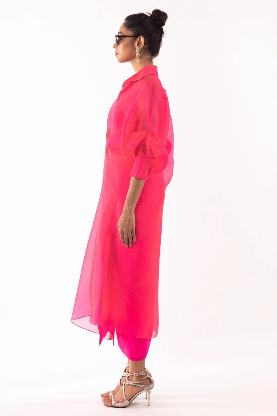 REIK Pink Mimosa Dress With A Moulin Shirt 3 REIK Pink Mimosa Dress With A Moulin Shirt - Image 3