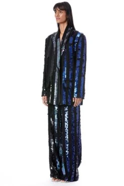 Kanika Goyal Label Linear Ombre Hand Embellished Pants -Outlet Spiffy Fits Store 4423kgl38 4