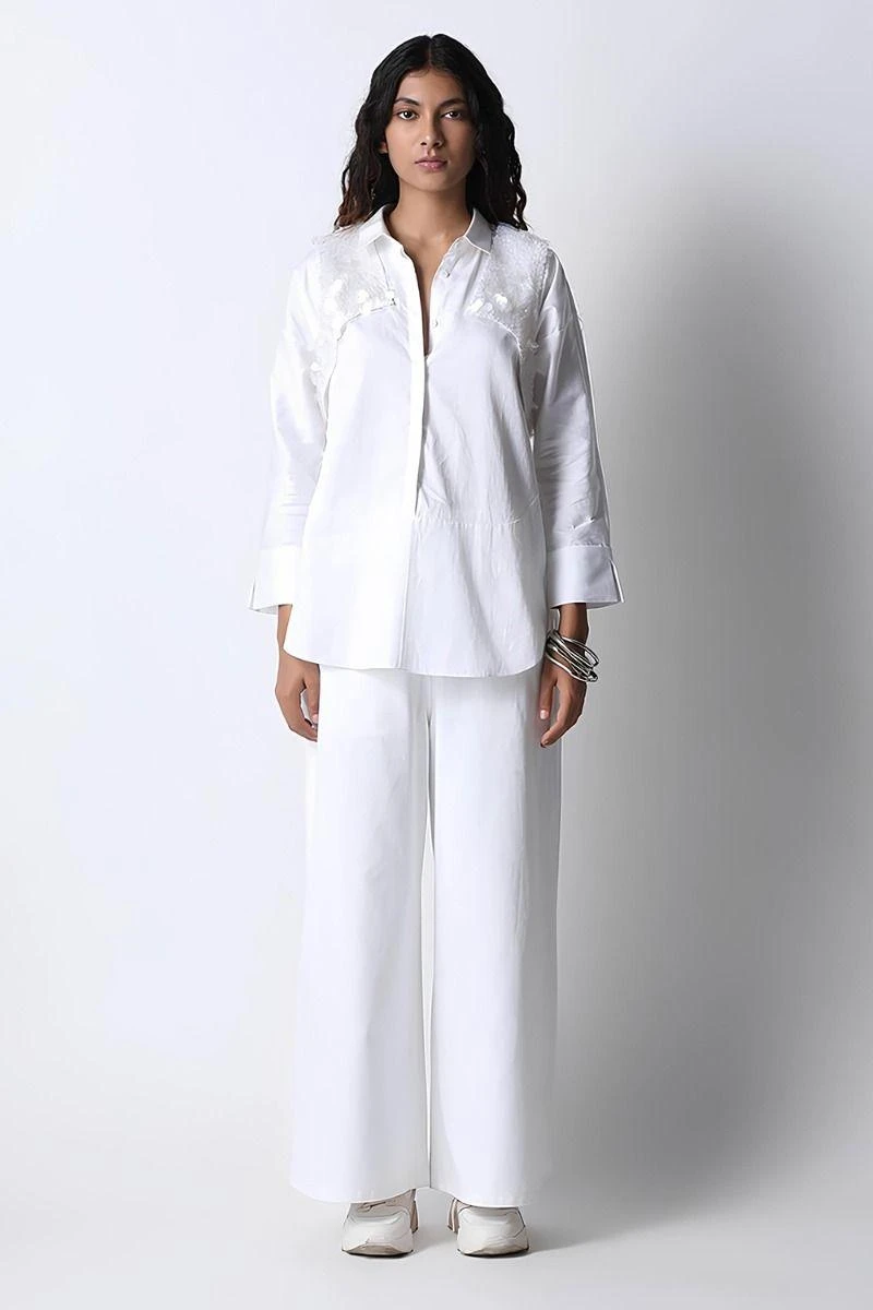 431-88 By Shweta Kapur White Riri Shirt 1 431-88 By Shweta Kapur White Riri Shirt