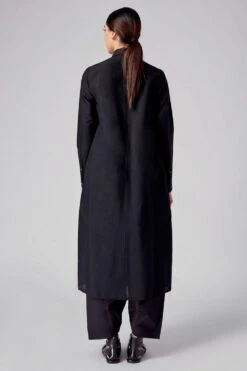 Rajesh Pratap Singh Black Pintuck Midi Dress -Outlet Spiffy Fits Store 4sc 174kta 6