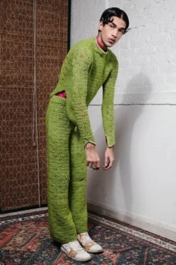 QUOD Luminous Lime Knot-Tie Knitted Loop Top -Outlet Spiffy Fits Store 51123qu32 4