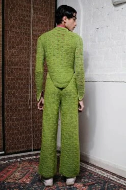 QUOD Luminous Lime Knot-Tie Knitted Loop Top -Outlet Spiffy Fits Store 51123qu32 5