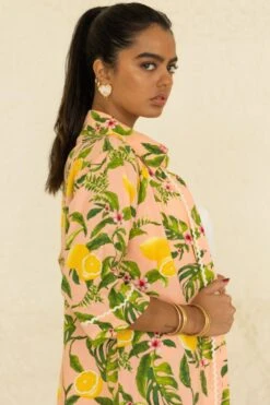 APZ Peach Tropical Printed Shorts -Outlet Spiffy Fits Store 54apz9 3