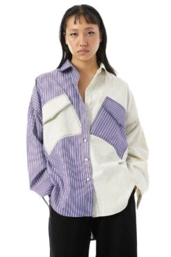 Kanika Goyal Label Crescent Dual Tone Colour Blocked Shirt -Outlet Spiffy Fits Store 6723kglr11 3