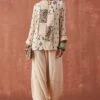Sunira Designs Ivory Hand Embellished Top