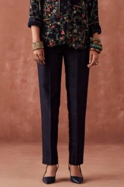 Sunira Designs Blue Dhaaga Narrow Pants -Outlet Spiffy Fits Store 6923sa30 3