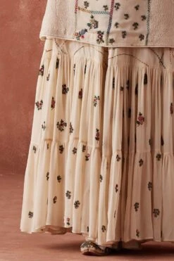 Sunira Designs Ivory Dhaaga Gharara -Outlet Spiffy Fits Store 6923sa7 3