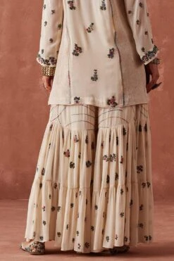 Sunira Designs Ivory Dhaaga Gharara -Outlet Spiffy Fits Store 6923sa7 4