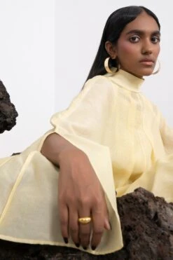 Corpora Studio Cream Yellow Pinstripe Dress 6 Corpora Studio Cream Yellow Pinstripe Dress -Outlet Spiffy Fits Store 75cs12 3