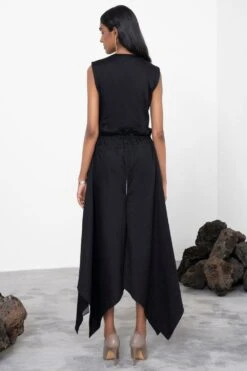 Corpora Studio Double Layered Anti-fit Black Pants -Outlet Spiffy Fits Store 75cs25 4