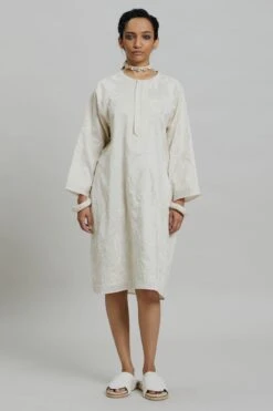Antar-Agni Ivory Ether Dress