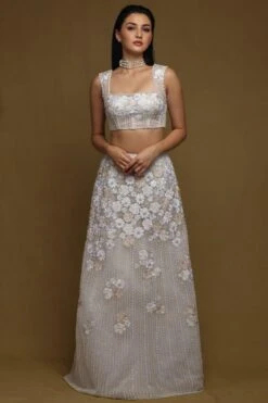 Shriya Som Ivory Pearl Blouse