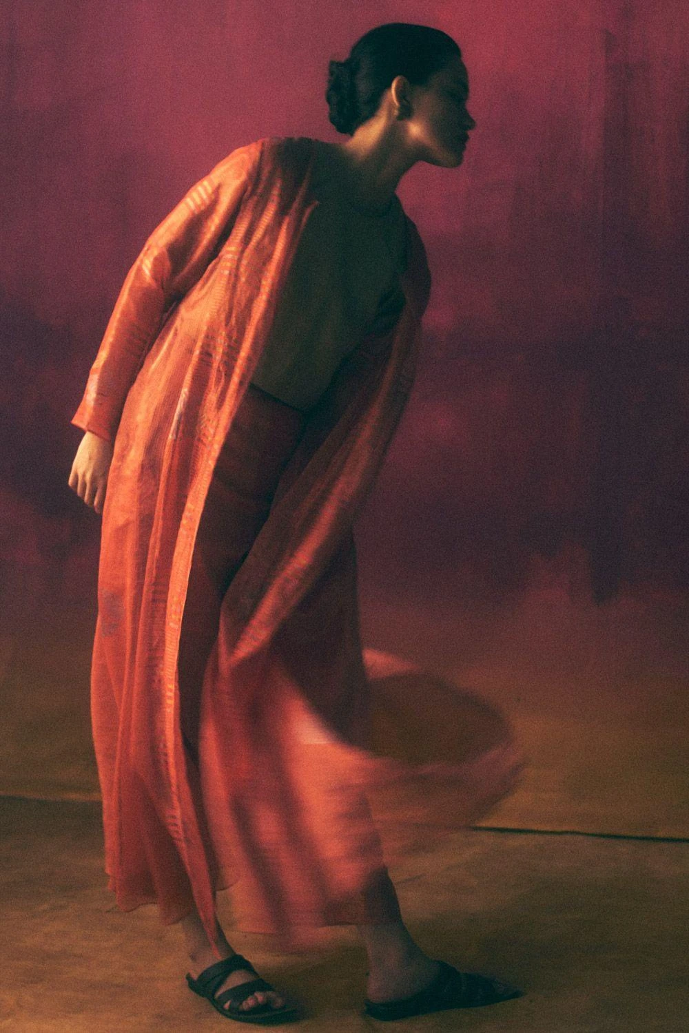 Urvashi Kaur Burnished Gold Boxy Top 2 Urvashi Kaur Burnished Gold Boxy Top - Image 2