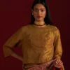 Shorshe Gold Angrakha Blouse