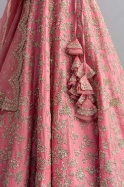 Anushree Reddy Flamingo Pink Embroidered Lehenga Set 10 Anushree Reddy Flamingo Pink Embroidered Lehenga Set -Outlet Spiffy Fits Store ar006 4