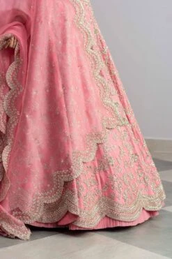 Anushree Reddy Flamingo Pink Embroidered Lehenga Set 11 Anushree Reddy Flamingo Pink Embroidered Lehenga Set -Outlet Spiffy Fits Store ar006 5