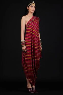 Aseem Kapoor Rasa One Shoulder Dress -Outlet Spiffy Fits Store aw21 ac dr 2 4 1