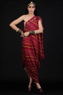 Aseem Kapoor Rasa One Shoulder Dress -Outlet Spiffy Fits Store aw21 ac dr 2 6 1