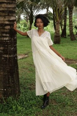 Baju Ivory Pintucked Dress -Outlet Spiffy Fits Store ba 2911baj21 5