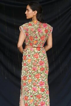 Chandrima Gardernia Cutwork Midi Skirt -Outlet Spiffy Fits Store cfw20s03 3