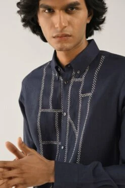 Countrymade Fuselage Navy Shirt -Outlet Spiffy Fits Store cm ctd sh 08 4