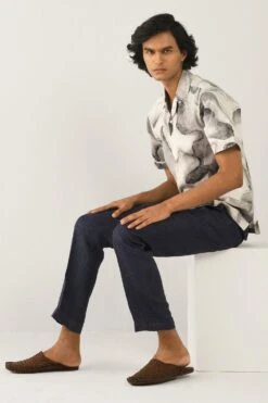 Countrymade Ivory Print Short Sleeves Shirt -Outlet Spiffy Fits Store cm ctd sh 11 4