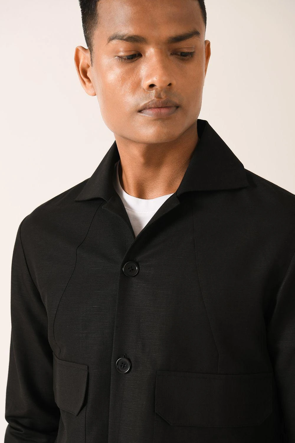 Dhruv Vaish Black Bomber Shirt 3 Dhruv Vaish Black Bomber Shirt - Image 3