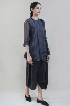 Charcoal Stripes Printed Shirt