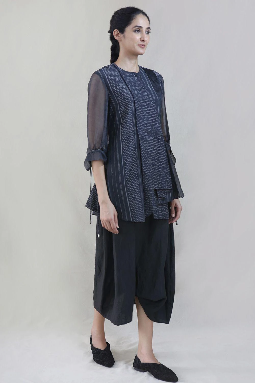 Charcoal Stripes Printed Shirt 1 Charcoal Stripes Printed Shirt