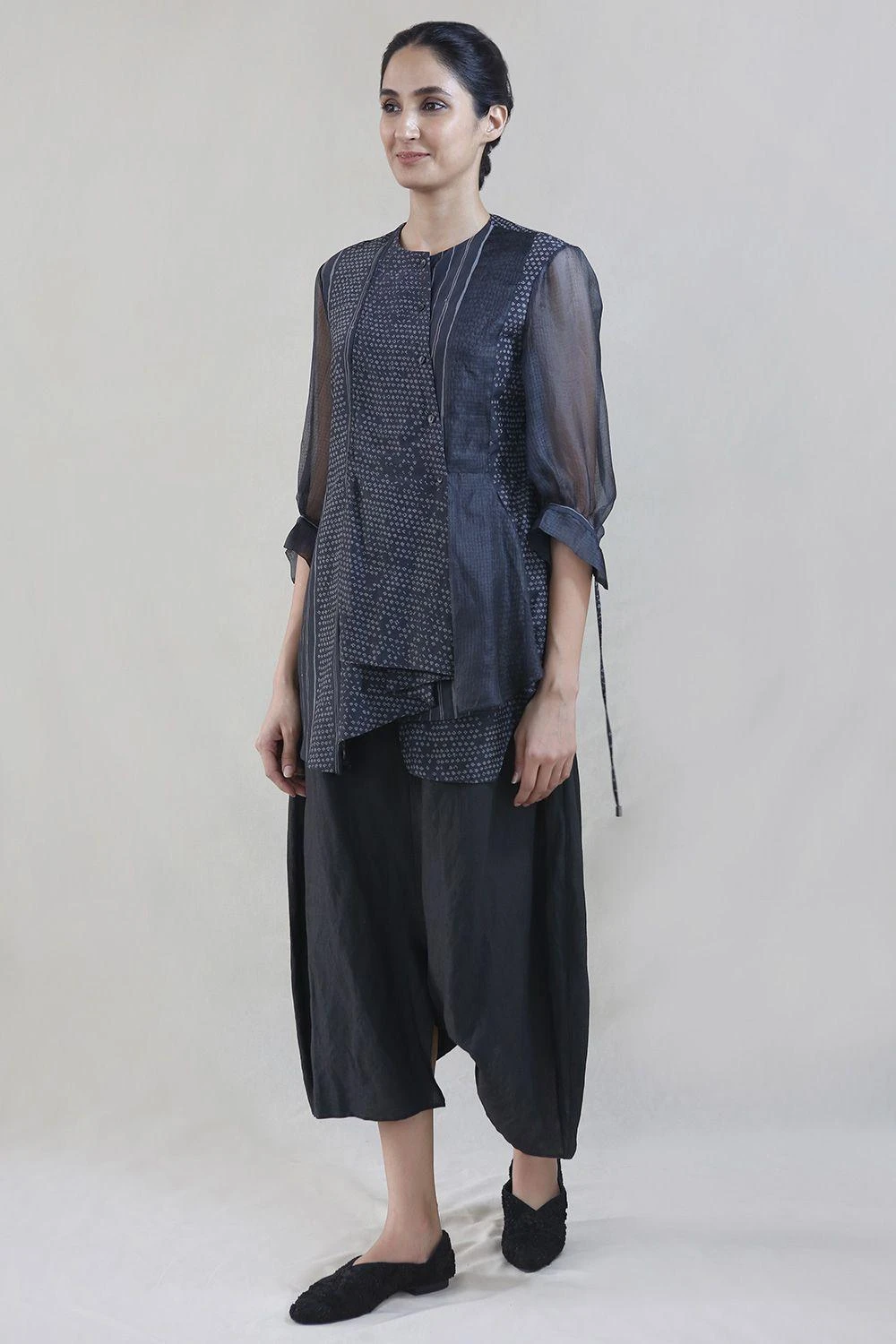 Charcoal Stripes Printed Shirt 3 Charcoal Stripes Printed Shirt - Image 3